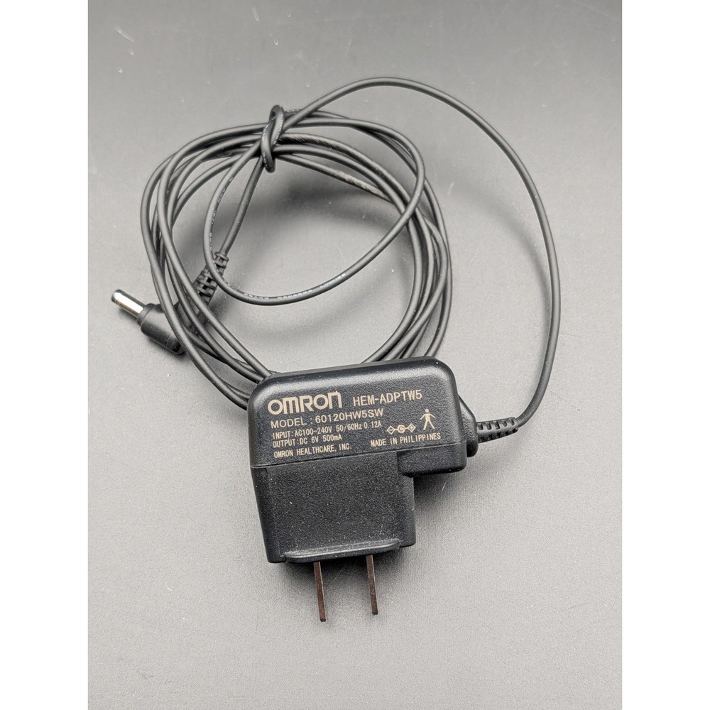 Genuine OEM Omron AC Power Adapter HEM-ADPTW5 for HEM-775/HEM-7052‎ (60120HW5SW)